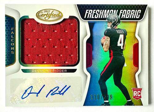 2022 Panini Certified Desmond Ridder AUTO Jersey RC SP #/249 Falcons Rookie! - Picture 3 of 3