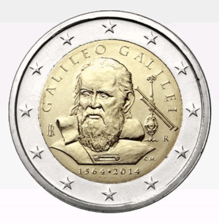 2€ UNC Italie 2014 Galilée