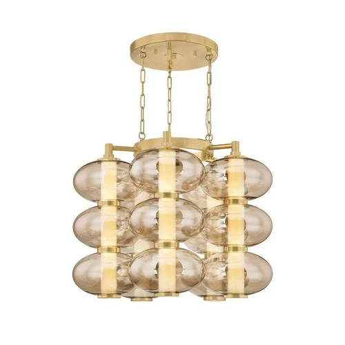 Corbett Lighting 504-31 Toulouse 31"W LED Abstract Chandelier - Brass - Picture 2 of 3