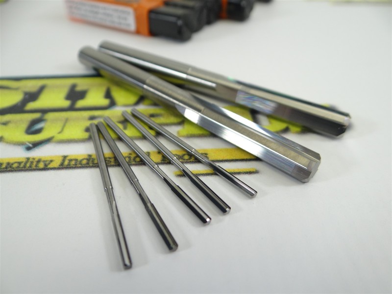 7 MOSTLY NEW HERTEL SOLID CARBIDE REAMERS .0650" & .2515"
