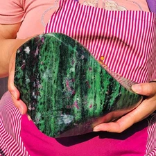 8.49LB Natural Beautiful Ruby and emerald Crystal Mineral Specimen Heals 2495