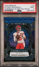 2023 PANINI OBSIDIAN SUPERNOVA PATRICK MAHOMES II /5 PSA 9 MOJO