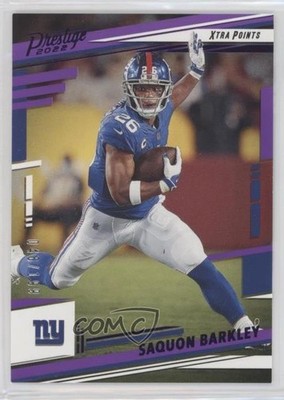 2022 Panini Prestige Xtra Points Purple 46/199 Saquon Barkley #217 1x1