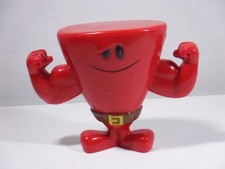 Mr. Strong Mr. Men Figure Red 3" Muscles Plastic Toy Mattel 2008 Little Miss