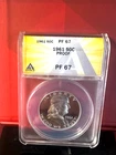1961 FRANKLIN 50C PF67 ANACS
