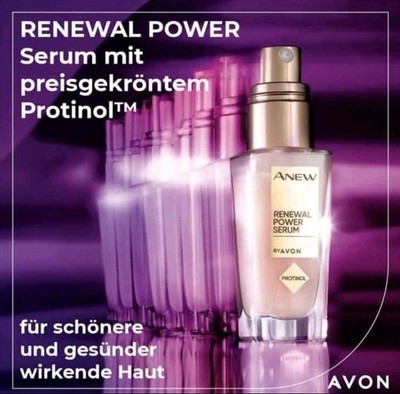 Avon Anew SKIN RENEWAL Power Serum 30ml Niaciamide Protinol Neu Kollagen Boost