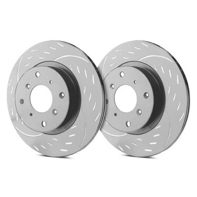 SP Performance Diamond Slot Dimpled & Slotted 1-Piece Front Brake Rotors