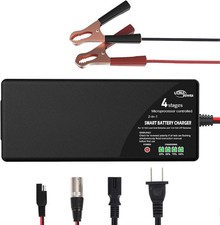 ULTRAPOWER Upgraded 10 Amp Battery Charger 14.6 Volt Lithium LiFePO4 and 12