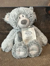 DEMDACO Giving Bear Teddy Grey Plush Stuffed Animal 11.5”