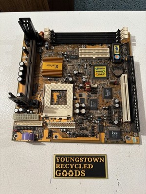PC CHIPS M748LMRT DUAL SLOT 1 /  SOCKET 370 BABY AT MOTHERBOARD PCI ISA