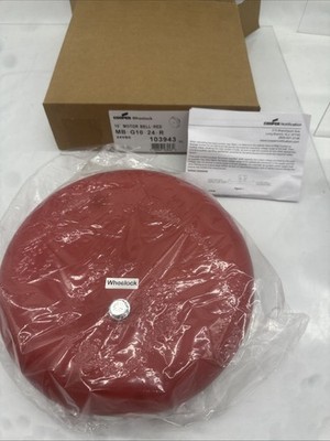Cooper Wheelock MB-G10-24-R 10  Motor Alarm Bell 24VDC 103943 Red 