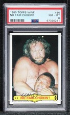 1985 Topps WWF Big John Studd Ivan Putski #36 PSA 8 f7j