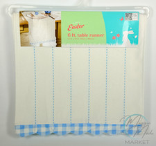 New Happy Easter Table Runner 6 Ft Spring Bunny Farmhouse Dining D cor