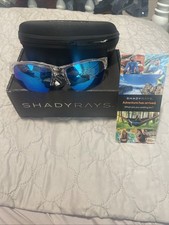 Shadyrays Ultraviolets UV400 Blue Lens Clear Frame Youth Sunglasses NWT