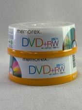 Memorex DVD RW 4x 4.7Go 120min Memorex CD-RW 700MB 80min 4X Multi Speed lot of 3