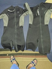 Seaskin Unisex Wetsuits Set Of 2 Black , Size Medium