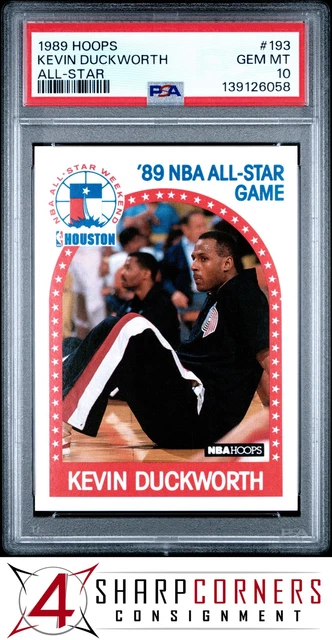 1989 HOOPS ALL-STAR #193 KEVIN DUCKWORTH POP 5 PSA 10