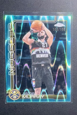 2026 Topps Chrome Update Aqua Ray Wave Refractor 103/199 Jamal Murray #13