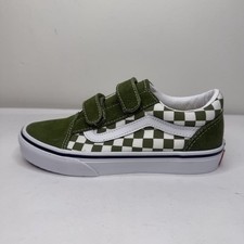 Vans Old Skool Sneaker Suede Canvas Sneakers Checker Kids Size 2.5 Green New