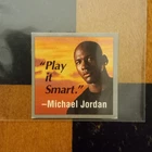 Michael Jordan 1990 Rayovac Renewal Mini Promo Card "Play It Smart"