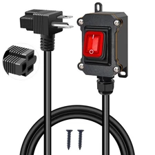 Best weideer Extension Cord with Switch On/Off IP67 Waterproof Inline 4FT 18AWG