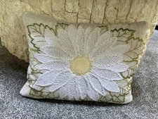 Secret Celebrity Rectangular Daisy Beige Throw Pillow 16"x11” Home Decor Down