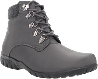 Propét Women's Dani Ankle Lace Water Repellent Boot Dark Grey, 7 Medium US