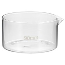 Plato cristalizador 230 ml, vidrio de borosilicato cristalizador-plato con caño