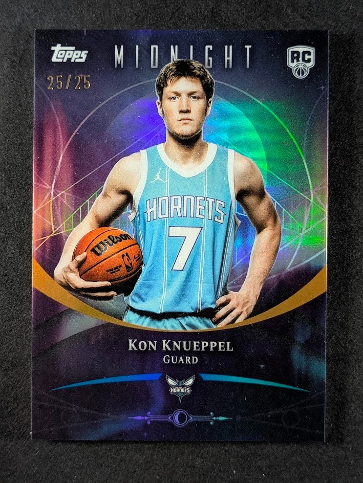2025-26 Topps Midnight KON KNUEPPEL 25/25 Bookend Last Print Moonrise SP #64