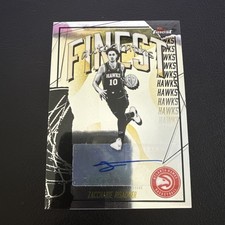 Topps 2025-26 Finest Autographs Zaccharie Risacher Atlanta Hawks Basketball Card
