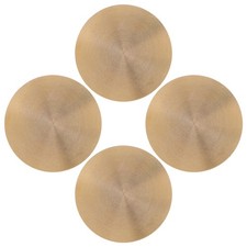 4pcs Round Copper Sheets: 45mm/1.778in Stamping Blank Disc Metal Round Plate