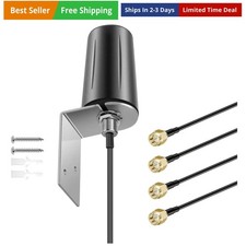 4x4 MIMO Omnidirectional Low Profile Wide-Band 4G LTE 5G External Antenna for...
