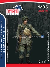DYNAMO MODEL 1:35 KIT 35014 WWII LIBERATION U.S. PARATROOPER NO. 2 NORMANDY 1944