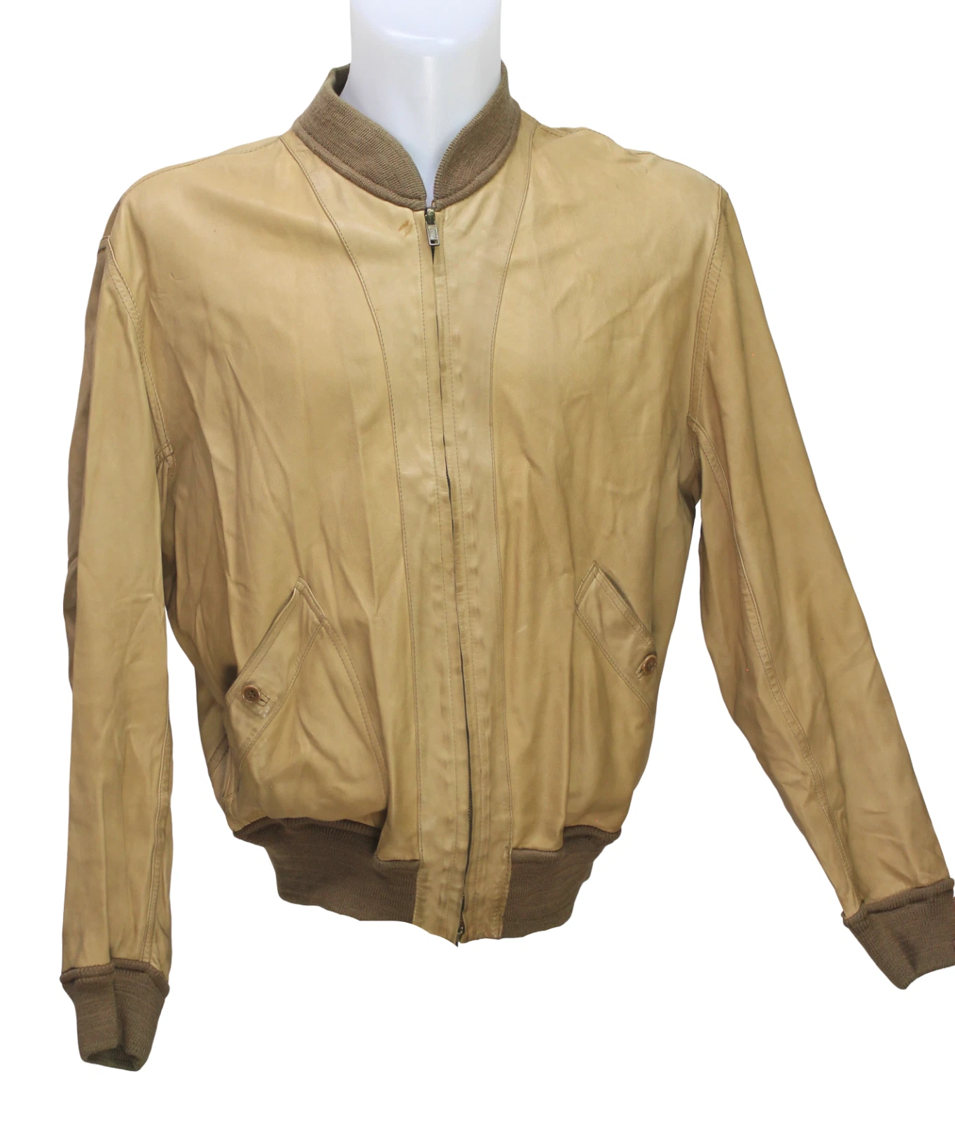 Bally of Switzerland Soft Leather Reversible Bomber Jacket Camel Italy Size 40 - product detail image 12