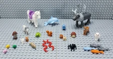 LEGO - Horse - Fish - Turtle - Spider - Reindeer - Owl - Rat - Frog - Ships Fast