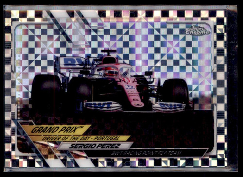 2021 Topps Chrome F1 Sergio Perez #160 card