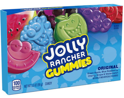 JOLLY RANCHER Gummies Original Fruit Flavored Candy, Box 3.5 oz