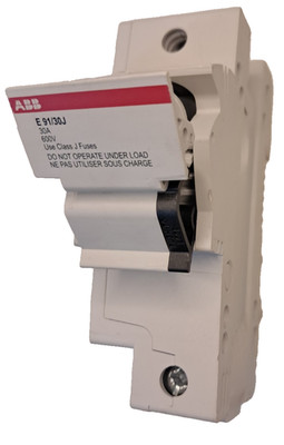 NEW ABB E91/30J 30A 600V 1 Pole Class J DIN Rail Fuse Holder