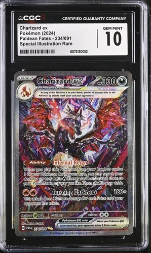 Charizard EX 234/091 Special Illustration Rare Pokemon CGC 10 Gem Mint *052