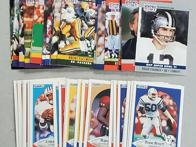 1990 FLEER & PROSET FOOTBALL CARDS YOU PICK FREE SHIPPING 50% OFF 2+