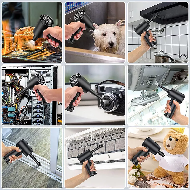 100000RPM Cordless Air Duster Compressed Air Blower Car PC Cleaning Cleaner NEW - Picture 6 of 14