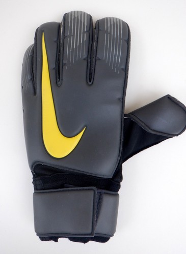 Nike GK Gunn Cut Promo Gray Black Soccer Goalkeeper Gloves Roll Finger 10.5 READ - Picture 11 of 17