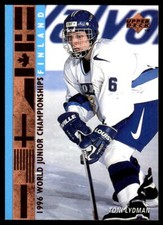 1995-96 Upper Deck #551 Toni Lydman Finland Rookie Hockey Card