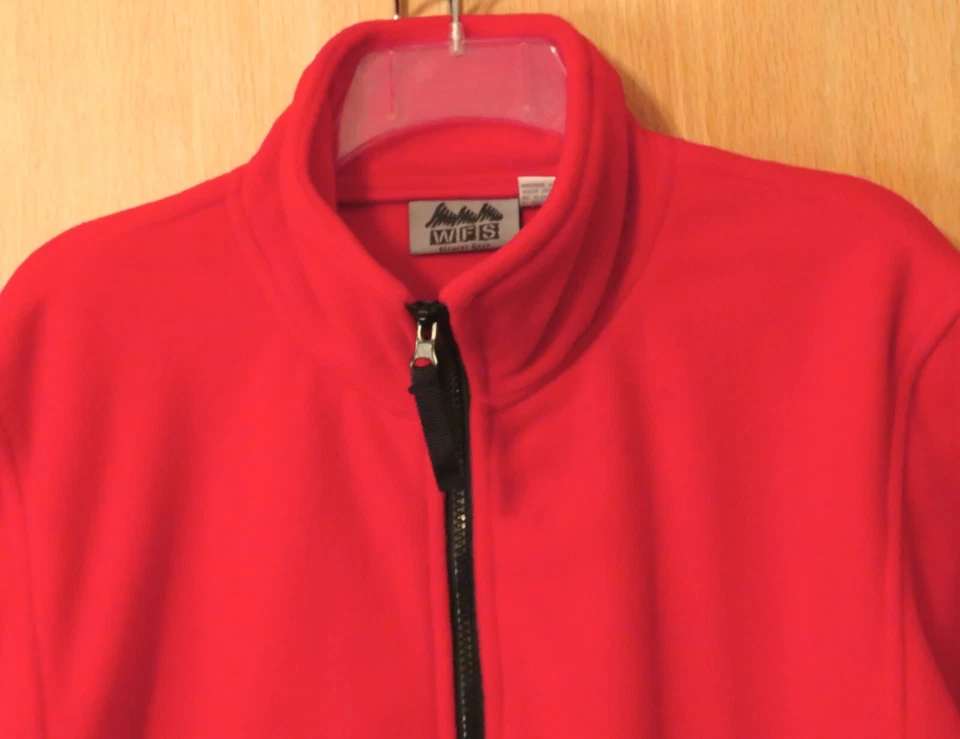 Chaqueta polar WFS Element Gear unisex con cremallera roja talla pequeña con 2 bolsillos con cremallera Foto 4 de 4