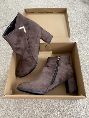 Shein Women's Boots Size Faux Suede Chelsea Boots Ankle Zip