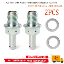 2x PCV Valve With Washer 17130-PND-A01 For Honda Accord CR-V Civic 1.5 1.8 2.4L