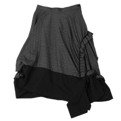 tricot COMME des GARCONS Asymmetry Frill Striped Skirt Size