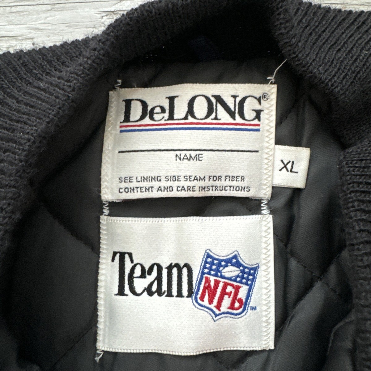 Vintage Delong NFL Minnesota Vikings Champs Patch Leather Football