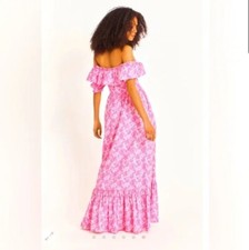 New with Tag LoveShackFancy Tara Pink Maxi Dress Size 00