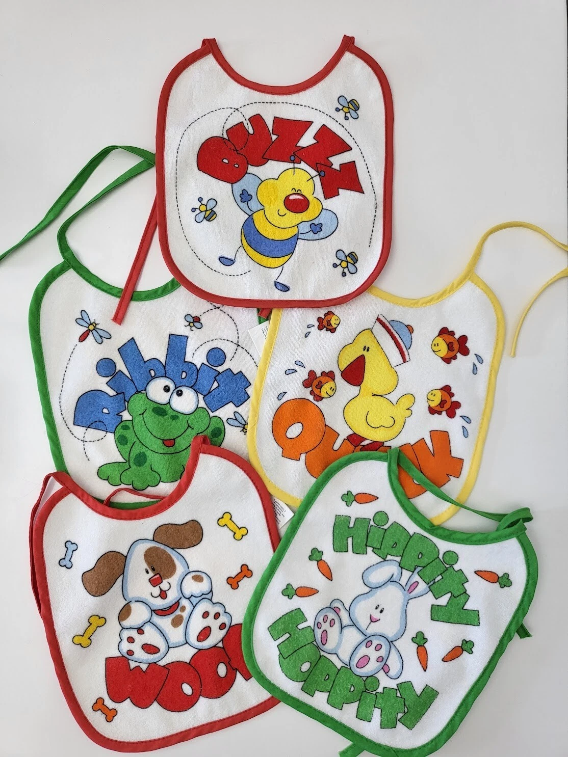 Vintage Terrycloth Baby Bibs with Cute Animals
Opens in a new window or tab
